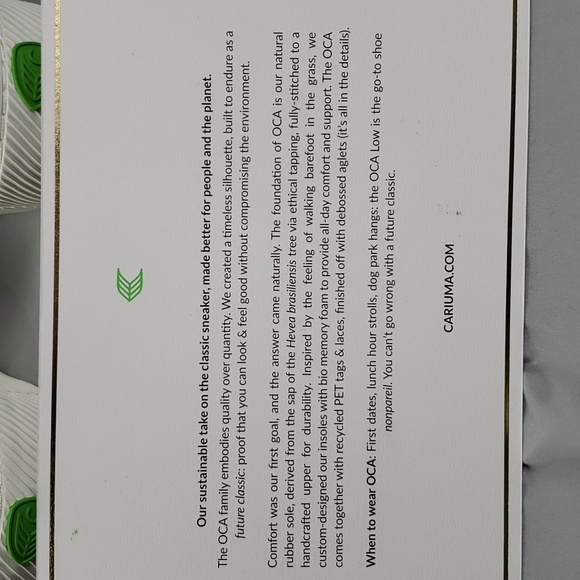 NWT Cariuma The OCA Mens 9 Womens 10.5 Off-White Low Canvas Sneaker - Picture 17 of 17